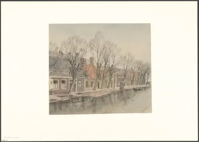 Gezicht op het Visserspad langs de Ringvaart