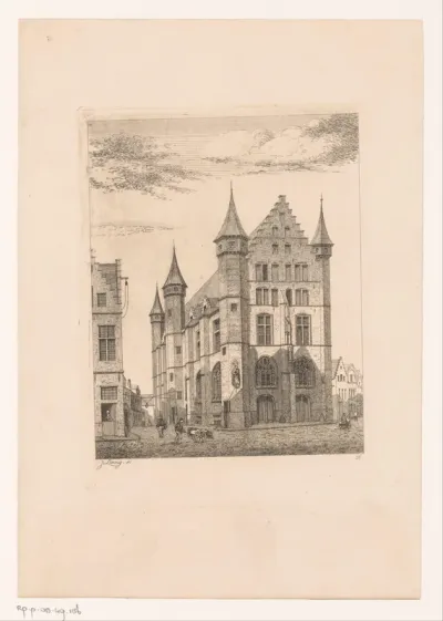 Gezicht op het Vleeshuis in Antwerpen