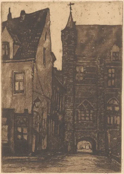 Gezicht op het Vleeshuis te Antwerpen