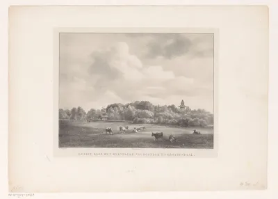 Gezicht op het voormalig landgoed Bosbeek-Groenendaal