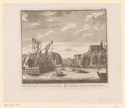 Gezicht op het Waalseiland te Amsterdam