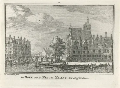 Gezicht op het Waalseiland te Amsterdam