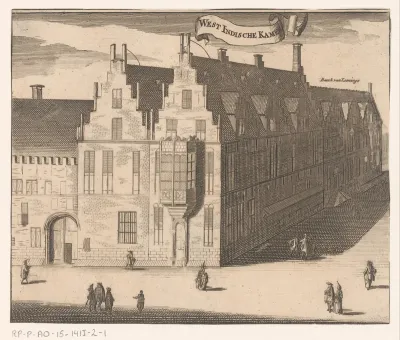 Gezicht op het West-Indisch Huis te Middelburg