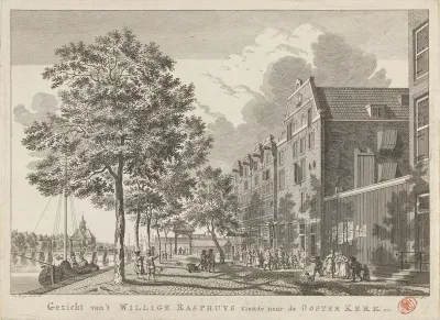 Gezicht op het Willige Rasphuis te Amsterdam