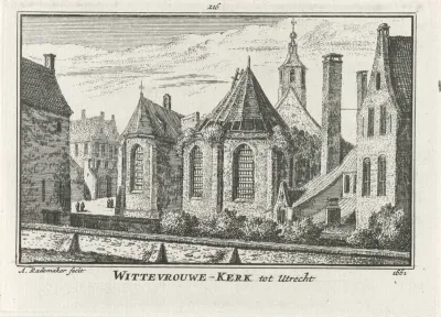 Gezicht op het Wittevrouwenklooster te Utrecht, 1661