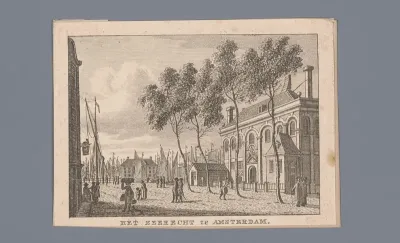 Gezicht op het Zeerecht te Amsterdam