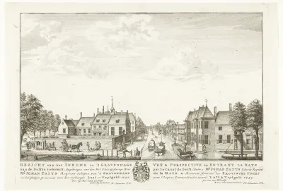 Gezicht op het Zieken te Den Haag