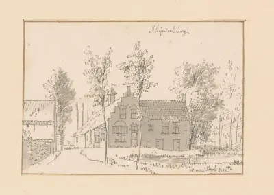 Gezicht op hofstede Rijnenburg bij Jutphaas