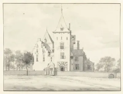 Gezicht op huis Amerongen, gezien vanuit het oosten