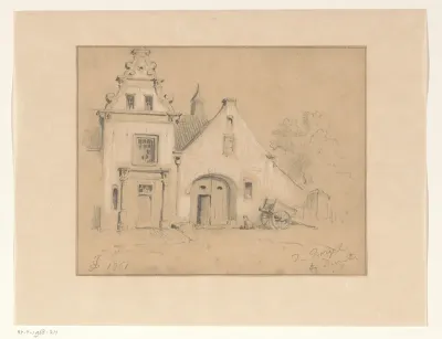 Gezicht op huis de Borgel bij Deventer