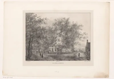 Gezicht op huis Elswoutshoek in Overveen