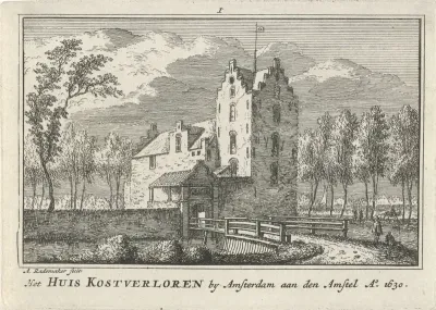 Gezicht op Huis Kostverloren, 1630