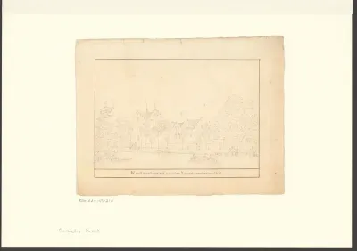 Gezicht op Huis Kostverloren aan de Amstel zoals de staat in 1630 was