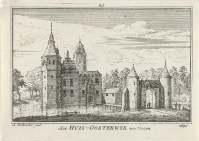 Gezicht op Huis Oosterwijk, 1640