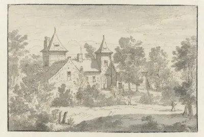 Gezicht op Huis Pot bij Nivelles, Waals-Brabant
