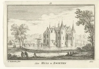Gezicht op Huis te Swieten, 1607