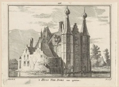 Gezicht op Huis ter Does bij Leiderdorp
