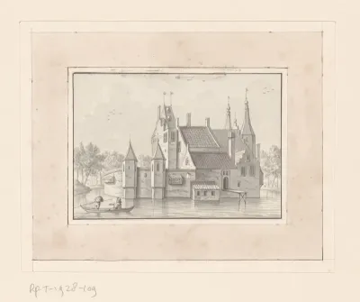 Gezicht op Huis ter Does bij Leiderdorp