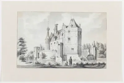Gezicht op Huis ter Does te Leiderdorp