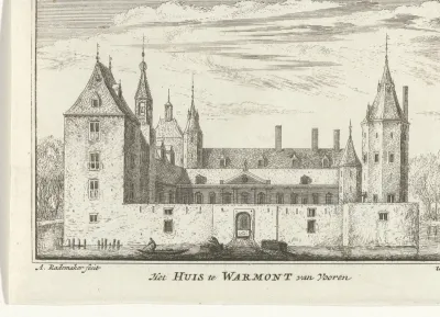 Gezicht op Huis Warmond, 1662