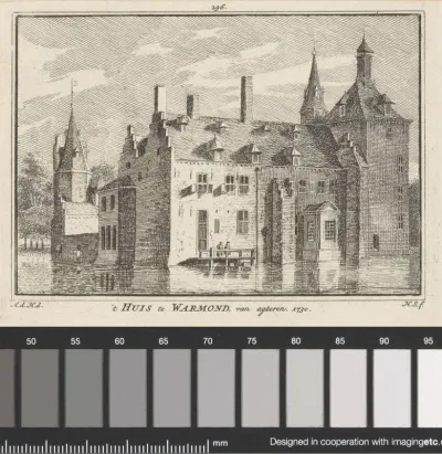 Gezicht op Huis Warmond, 1730