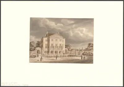 Gezicht op Huis Zwanenburg te Halfweg