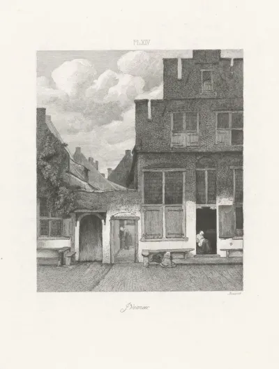 Gezicht op huizen in Delft
