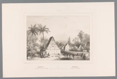 Gezicht op huizen in Kupang