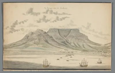 Gezicht op Kaapstad (linkerhelft)