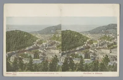 Gezicht op Karlsbad of Karlovy Vary
