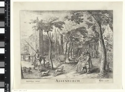 Gezicht op kasteel Assumburg te Heemskerk