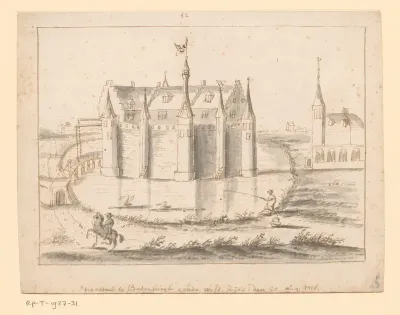 Gezicht op Kasteel Batenburg