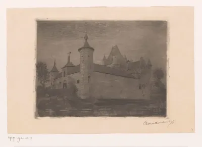 Gezicht op kasteel Bossenstein bij Broechem