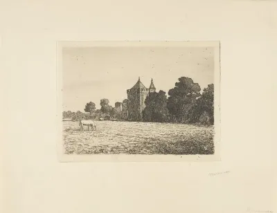 Gezicht op kasteel Brederode
