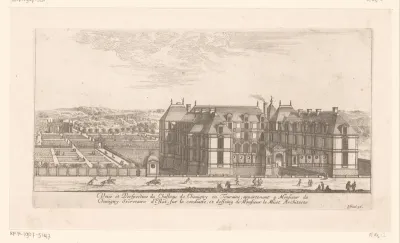 Gezicht op kasteel Chavigny in Lerné