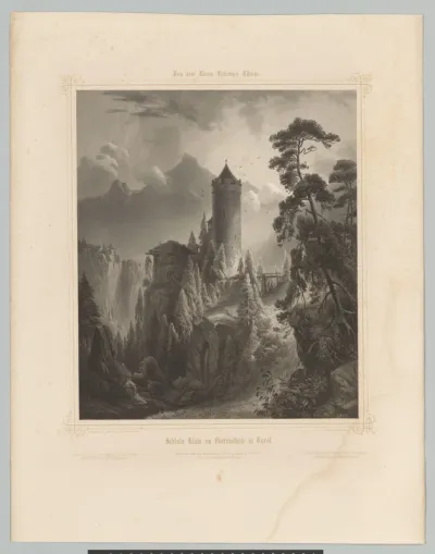 Gezicht op kasteel Clam