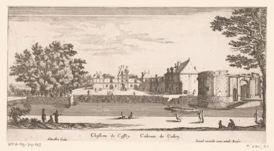 Gezicht op kasteel Coffry