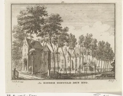 Gezicht op kasteel Den Engh, Vleuten