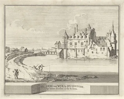 Gezicht op kasteel Duurstede te Wijk bij Duurstede