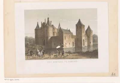 Gezicht op Kasteel Egmond