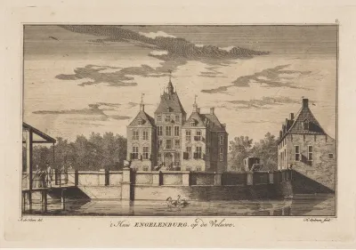 Gezicht op kasteel Engelenburg