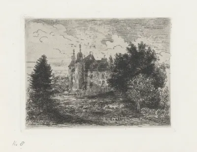 Gezicht op kasteel Exaten