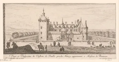 Gezicht op kasteel Fleville