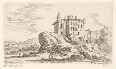 Gezicht op kasteel Gaillard in Lyon