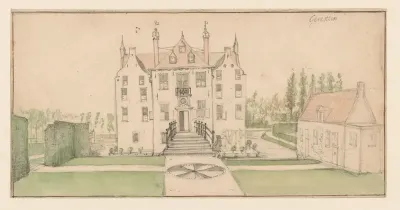 Gezicht op kasteel Geerestein bij Woudenberg