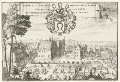Gezicht op kasteel Gemert