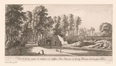 Gezicht op kasteel Gondi