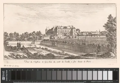 Gezicht op kasteel Grosbois