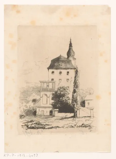 Gezicht op kasteel in Fulnek