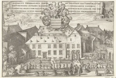 Gezicht op kasteel Jungen Biesen